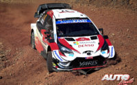 Sébastien Ogier, al volante del Toyota Yaris WRC, durante el Rally de Turquía 2020, puntuable para el Campeonato del Mundo de Rallies WRC.
