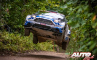 Priit Koik, al volante del Ford Fiesta R5, durante el Rally de Estonia 2020, puntuable para el Campeonato del Mundo de Rallies WRC 3.