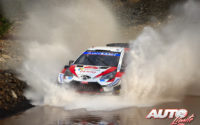 Kalle Rovanperä, al volante del Toyota Yaris WRC, durante el Rally de Turquía 2020, puntuable para el Campeonato del Mundo de Rallies WRC.