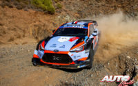 Pierre-Louis Loubet, al volante del Hyundai i20 Coupé WRC, durante el Rally de Turquía 2020, puntuable para el Campeonato del Mundo de Rallies WRC.