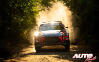 Ott Tänak, al volante del Hyundai i20 Coupé WRC, durante el Rally de Turquía 2020, puntuable para el Campeonato del Mundo de Rallies WRC.