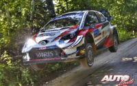 Sébastien Ogier, al volante del Toyota Yaris WRC, durante el Rally de Estonia 2020, puntuable para el Campeonato del Mundo de Rallies WRC.