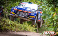 Jari Huttunen, al volante del Hyundai i20 NG R5, durante el Rally de Estonia 2020, puntuable para el Campeonato del Mundo de Rallies WRC 3.