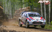 Sébastien Ogier, al volante del Toyota Yaris WRC, durante el Rally de Estonia 2020, puntuable para el Campeonato del Mundo de Rallies WRC.