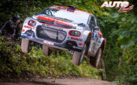 Nicolas Ciamin, al volante del Citroën C3 R5, durante el Rally de Estonia 2020, puntuable para el Campeonato del Mundo de Rallies WRC 3.