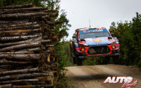 Craig Breen, al volante del Hyundai i20 Coupé WRC, durante el Rally de Estonia 2020, puntuable para el Campeonato del Mundo de Rallies WRC.