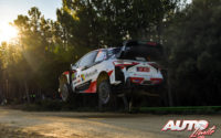 Sébastien Ogier, al volante del Toyota Yaris WRC, durante el Rally de Italia / Cerdeña 2020, puntuable para el Campeonato del Mundo de Rallies WRC.