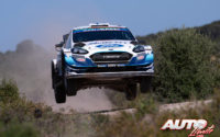 Teemu Suninen, al volante del Ford Fiesta WRC, durante el Rally de Italia / Cerdeña 2020, puntuable para el Campeonato del Mundo de Rallies WRC.