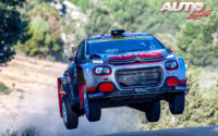 Mads Ostberg, al volante del Citroën C3 R5 WRC 2, durante el Rally de Italia / Cerdeña 2020, puntuable para el Campeonato del Mundo de Rallies WRC 2.
