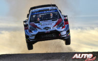 Sébastien Ogier, al volante del Toyota Yaris WRC, durante el Rally de Italia / Cerdeña 2020, puntuable para el Campeonato del Mundo de Rallies WRC.