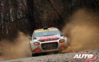 Mads Ostberg, al volante del Citroën C3 R5 WRC 2, durante el Rally de Monza 2020, puntuable para el Campeonato del Mundo de Rallies WRC 2.