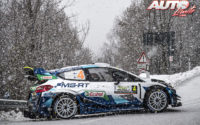 Esapekka Lappi, al volante del Ford Fiesta WRC, durante el Rally de Monza 2020, puntuable para el Campeonato del Mundo de Rallies WRC.