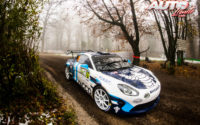 Pierre Ragues, al volante del Alpine A110 RGT, durante el Rally de Monza 2020, puntuable para el Campeonato del Mundo de Rallies WRC.