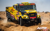 Martin Macík, al volante de un Iveco Powerstar, durante una etapa del Rally Dakar 2021.