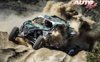 Saleh Alsaif, al volante de un SSV ligero Can-Am X3 T3PRO Turbo, durante una de las etapas del Rally Dakar 2021.