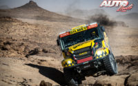 Martin Macík, al volante de un Iveco Powerstar, durante una etapa del Rally Dakar 2021.