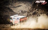 Ignacio Casale, al volante de un Tatra "Buggyra" Phoenix, durante una etapa del Rally Dakar 2021.