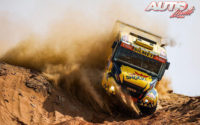 Martin Macík, al volante de un Iveco Powerstar, durante una etapa del Rally Dakar 2021.