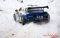Cédric Robert, al volante del Alpine A110 RGT, durante el Rally de Montecarlo 2021, puntuable para el Campeonato del Mundo de Rallies WRC.