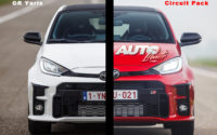 El único elemento distintivo en la parte frontal de la versión "Circuit Pack" es la introducción de las tomas de refrigeración para los frenos, situadas en los laterales de la parrilla delantera (en la versión estándar están cerrados).
