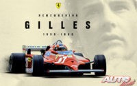 Gilles Villeneuve fue piloto de la Scuderia Ferrari entre 1978 y 1982. El piloto canadiense obtuvo 6 victorias, 13 podios, 2 “pole positions” y 8 vueltas rápidas en carrera al volante de los monoplazas de Maranello.