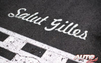 La línea de meta del circuito Gilles Villeneuve de Montreal (Canadá) luce la inscripción "Salut Gilles" en honor al piloto canadiense.