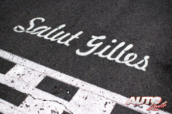 La línea de meta del circuito Gilles Villeneuve de Montreal (Canadá) luce la inscripción "Salut Gilles" en honor al piloto canadiense.