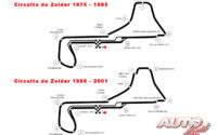 Diferencias en el trazado del circuito de Zolder (Bélgica), con la inclusión de la nueva chicane Villeneuve.
