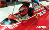 Gilles Villeneuve, al volante de su Ferrari 126 C2, durante el GP de Brasil 1982, disputado en el circuito de Jacarepaguá.