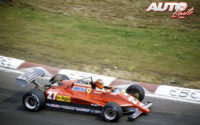 Gilles Villeneuve, al volante del Ferrari 126 C2, durante los entrenamientos del GP de Bélgica 1982, disputado en el circuito de Zolder.