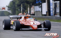 Gilles Villeneuve, al volante del Ferrari 126 C2, durante los entrenamientos del GP de Bélgica 1982, disputado en el circuito de Zolder.