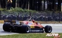 Gilles Villeneuve, al volante del Ferrari 126 C2, durante los entrenamientos del GP de Bélgica 1982, disputado en el circuito de Zolder.