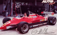 Gilles Villeneuve fue piloto de la Scuderia Ferrari entre 1978 y 1982. El piloto canadiense obtuvo 6 victorias, 13 podios, 2 “pole positions” y 8 vueltas rápidas en carrera al volante de los monoplazas de Maranello.