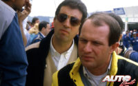 En primer plano, Marco Piccinini, Director Deportivo de la Scuderia Ferrari entre 1978 y 1988.