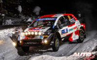Kalle Rovanperä, al volante del Toyota Yaris WRC, durante el Rally Ártico de Finlandia 2021, puntuable para el Campeonato del Mundo de Rallies WRC.