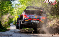 Craig Breen, al volante del Hyundai i20 Coupé WRC, durante el Rally de Croacia 2021, puntuable para el Campeonato del Mundo de Rallies WRC.