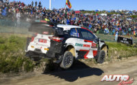 Sébastien Ogier, al volante del Toyota Yaris WRC, durante el Rally de Portugal 2021, puntuable para el Campeonato del Mundo de Rallies WRC.