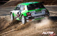 Andreas Mikkelsen, al volante del Skoda Fabia Rally2 Evo WRC 2, durante el Rally de Croacia 2021, puntuable para el Campeonato del Mundo de Rallies WRC 2.