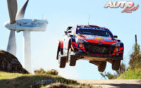 Dani Sordo, al volante del Hyundai i20 Coupé WRC, durante el Rally de Portugal 2021, puntuable para el Campeonato del Mundo de Rallies WRC.