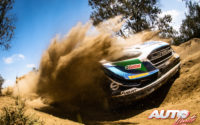 Adrien Fourmaux, al volante del Ford Fiesta WRC, durante el Rally Safari de Kenia 2021, puntuable para el Campeonato del Mundo de Rallies WRC.