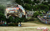 Dani Sordo, al volante del Hyundai i20 Coupé WRC, durante el Rally de Italia / Cerdeña 2021, puntuable para el Campeonato del Mundo de Rallies WRC.