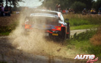 Craig Breen, al volante del Hyundai i20 Coupé WRC, durante el Rally de Bélgica 2021, puntuable para el Campeonato del Mundo de Rallies WRC.