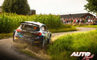 Teemu Suninen, al volante del Ford Fiesta MkII Rally2, durante el Rally de Bélgica 2021, puntuable para el Campeonato del Mundo de Rallies WRC 2.