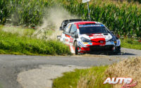 Kalle Rovanperä, al volante del Toyota Yaris WRC, durante el Rally de Bélgica 2021, puntuable para el Campeonato del Mundo de Rallies WRC.