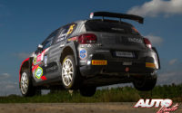 Yohan Rossel, al volante del Citroën C3 Rally2, durante el Rally de Bélgica 2021, puntuable para el Campeonato del Mundo de Rallies WRC 3.