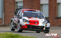 Sébastien Ogier, al volante del Toyota Yaris WRC, durante el Rally de Bélgica 2021, puntuable para el Campeonato del Mundo de Rallies WRC.