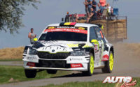 Sébastien Bedoret, al volante del Skoda Fabia Evo Rally2, durante el Rally de Bélgica 2021, puntuable para el Campeonato del Mundo de Rallies WRC 3.