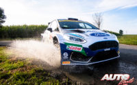 Teemu Suninen, al volante del Ford Fiesta MkII Rally2, durante el Rally de Bélgica 2021, puntuable para el Campeonato del Mundo de Rallies WRC 2.