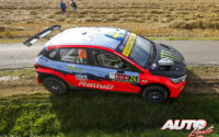 Oliver Solberg, al volante del Hyundai i20 N Rally2, durante el Rally de Bélgica 2021, puntuable para el Campeonato del Mundo de Rallies WRC 2.
