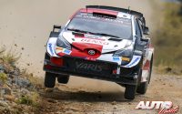 Sébastien Ogier, al volante del Toyota Yaris WRC, durante el Rally de Grecia 2021, puntuable para el Campeonato del Mundo de Rallies WRC.